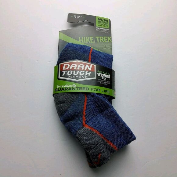 Darn Tough Hike Wool Blend 1959 Cushion Quarter Socks Size M (M8-9.5, W10-11.5) - Picture 1 of 6